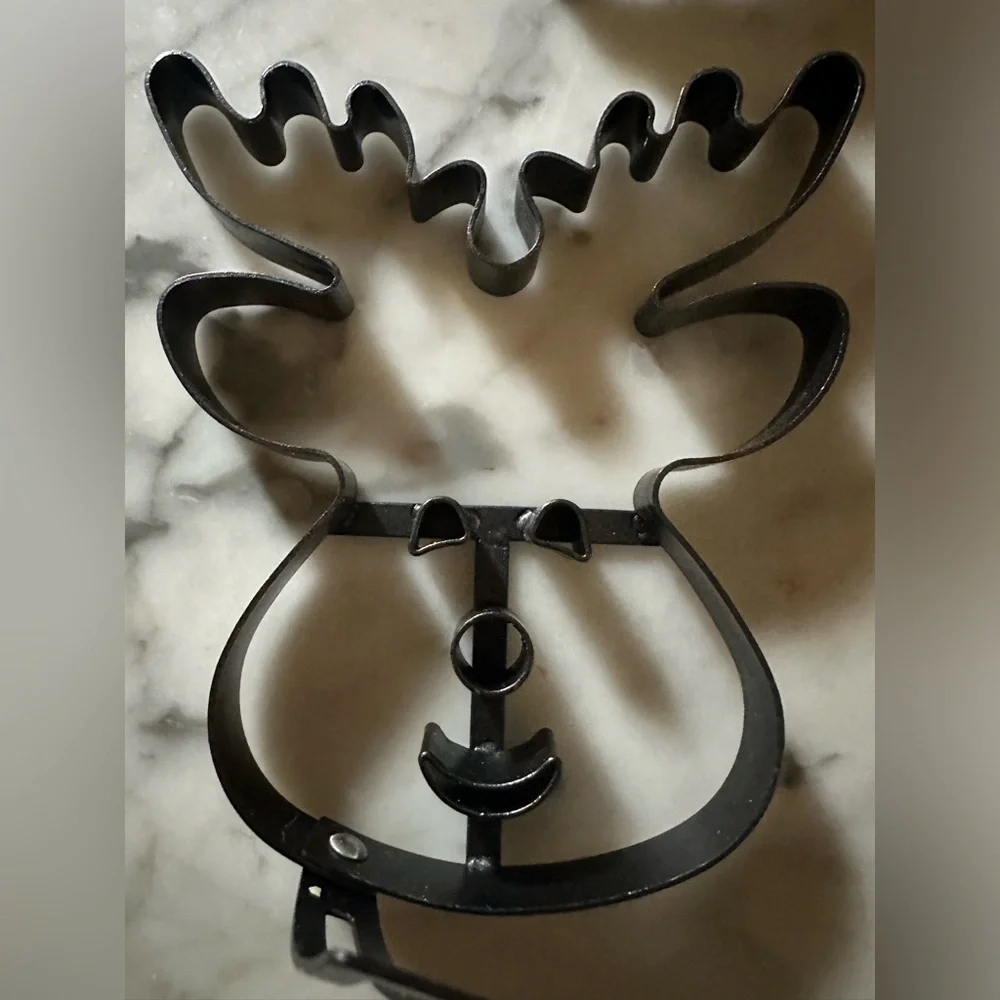 William & Sonoma North Pole Holiday Pancake Mold Set of 3 Santa Reindeer Snowman